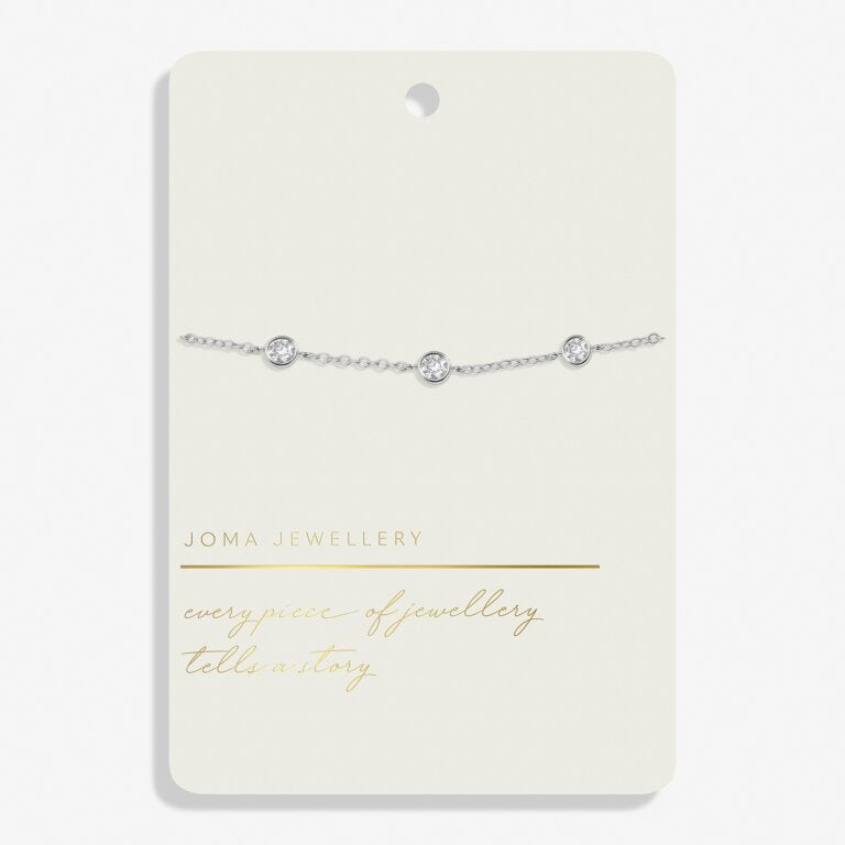 Joma Jewellery Style Stories Cz Silver Plated Bracelet