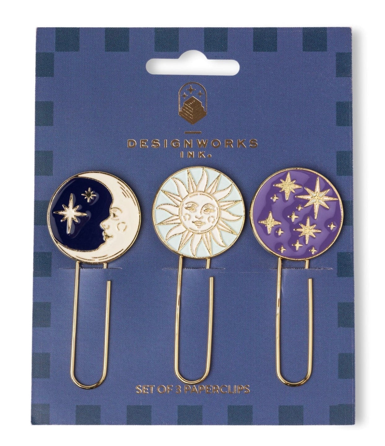 Designworks Set of 3 Paperclips Celestial