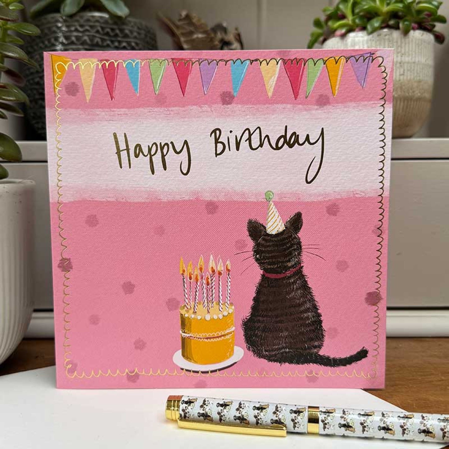 Alex Clark Cat And Cake Birthday Card