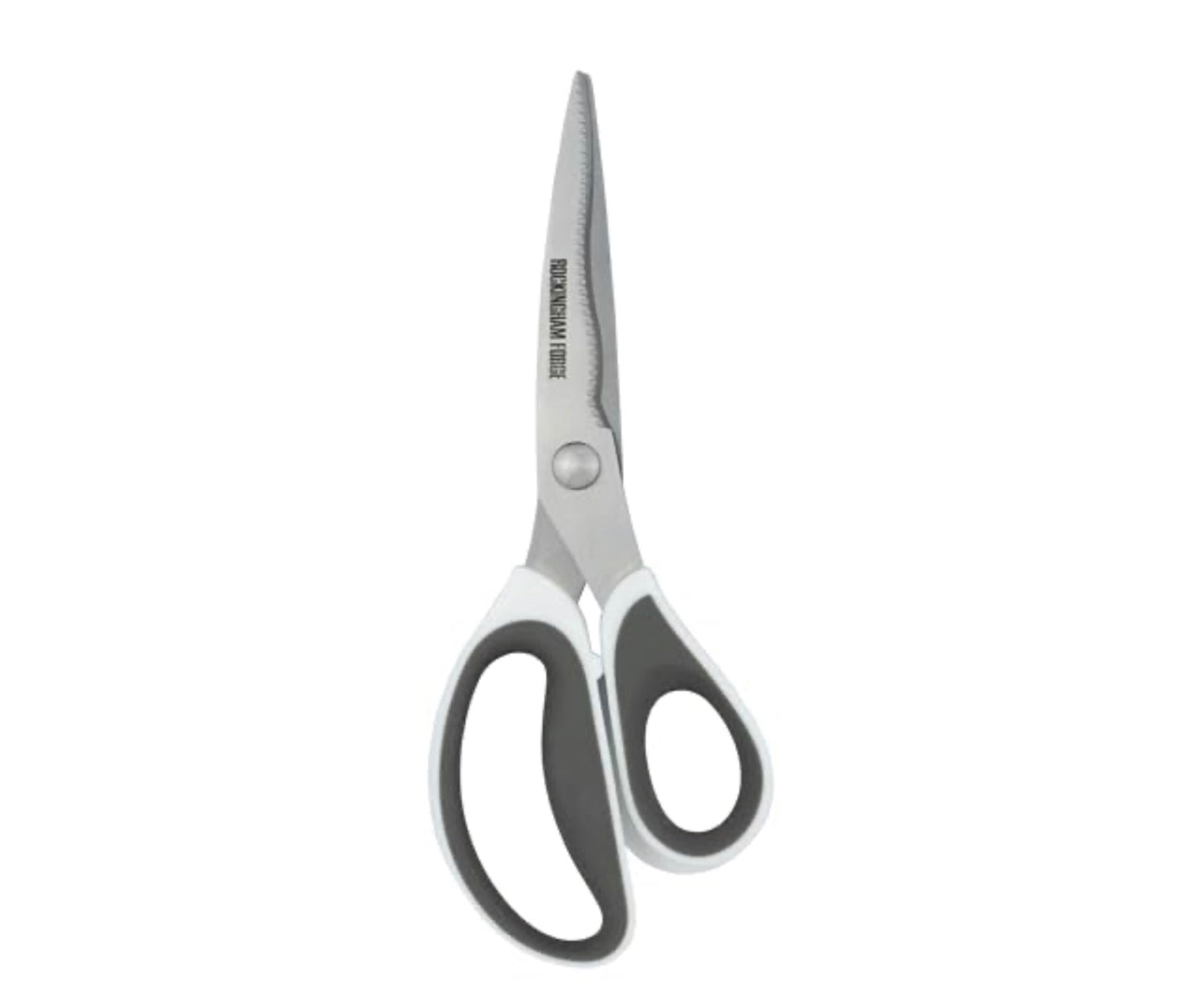 Rockingham Forge Kitchen/Household Scissors White/Grey 9cm Curved Blade