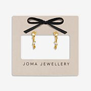 Joma Jewellery Loved By You Cluster Cubic Zirconia Hoop Earrings In Gold Plating