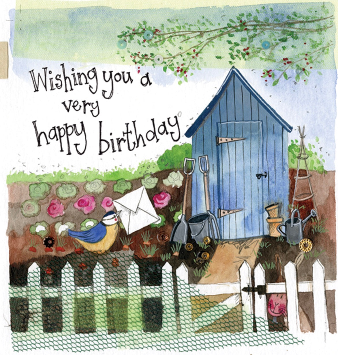 Alex Clark Birthday Hut Card