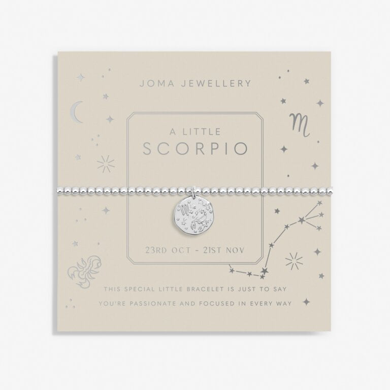 Joma Jewellery Star Sign A Little Scorpio Silver Plated Bracelet