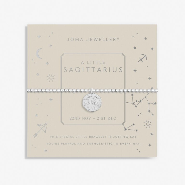 Joma Jewellery Star Sign A Little Sagittarius Silver Plated Bracelet