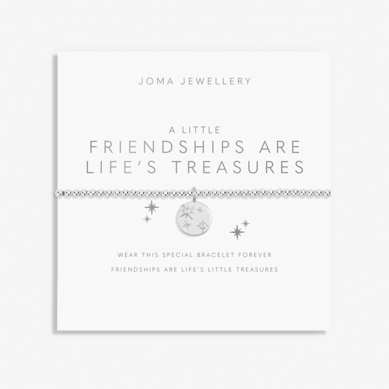 Joma Jewellery A Little Friendships Are Lifes Treasures Silver Plated Bracelet