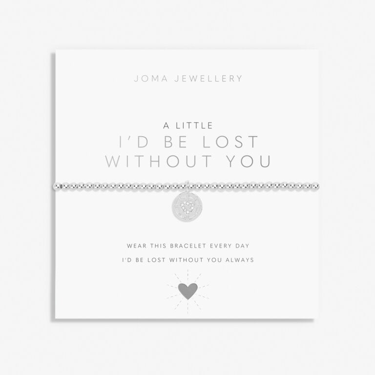 Joma Jewellery A Little I'D Be Lost Without You Silver Plated Bracelet
