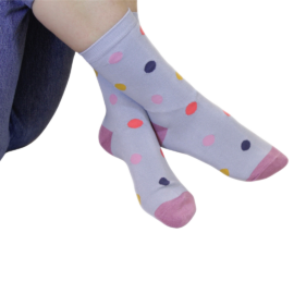 Miss Sparrow Blue Spot Socks