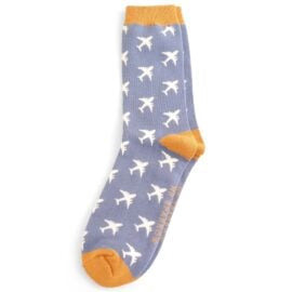 Mr Sparrow Airplanes Blue Socks