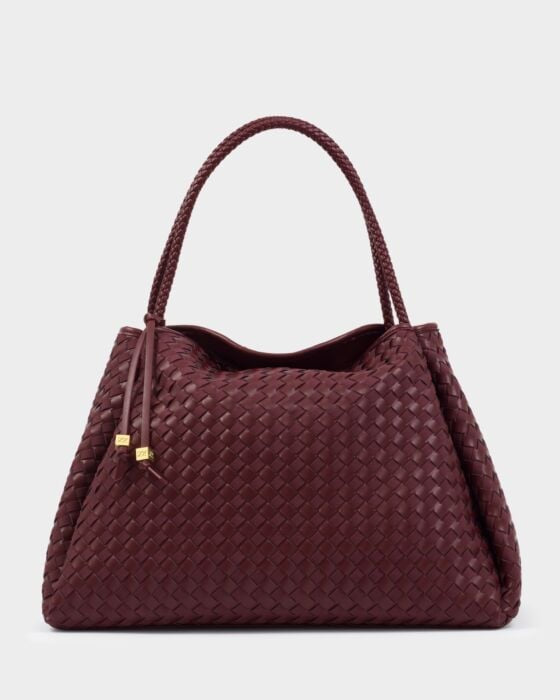 Nova Hand Woven Large Shoulder Bag Cherry