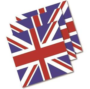 N J Products Union Jack Napkins