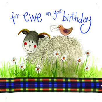 Alex Clark Card Birthday Sheep