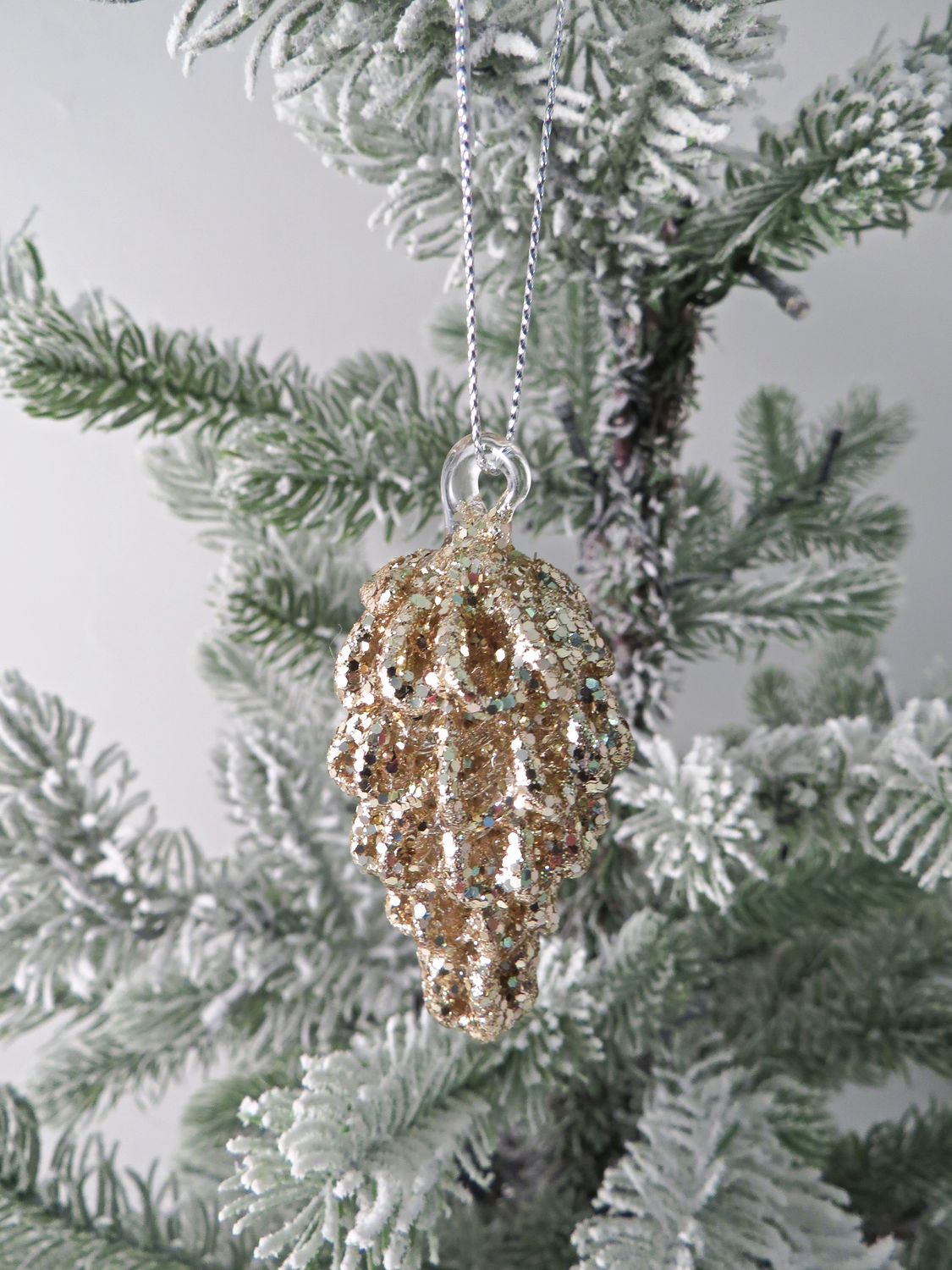 Pinecone Christmas Tree Decoration Gold