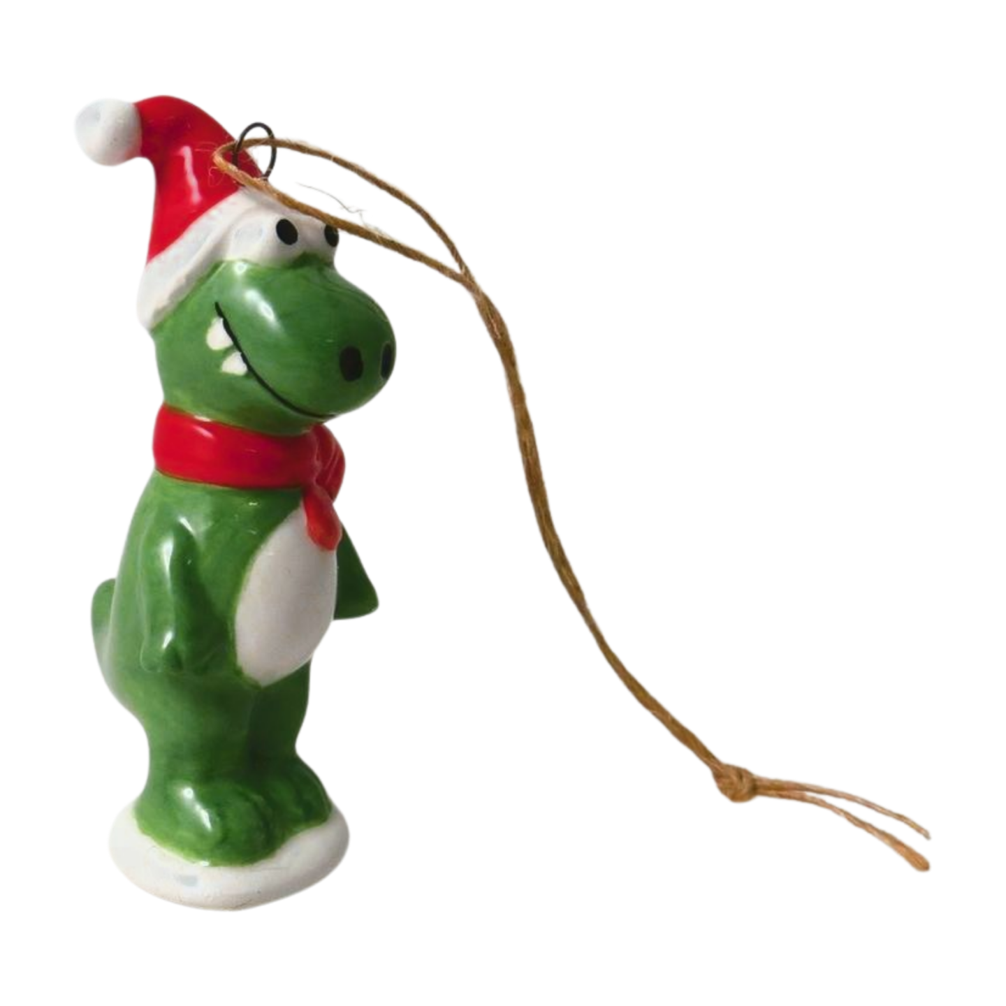 T-Rex Ceramic Christmas Tree Decoration