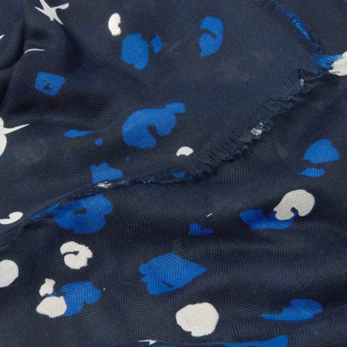 Katie Loxton Navy Foil Scarf