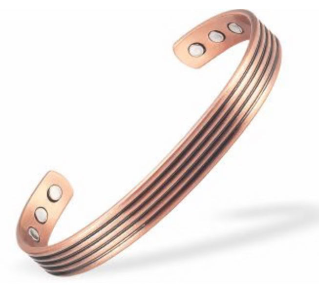 Byzantium Magnetic Bracelet Parallel Lines Imprint
