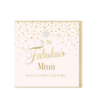 Hearts Designs Mad Dots To My Fabulous Mum Greetings Card
