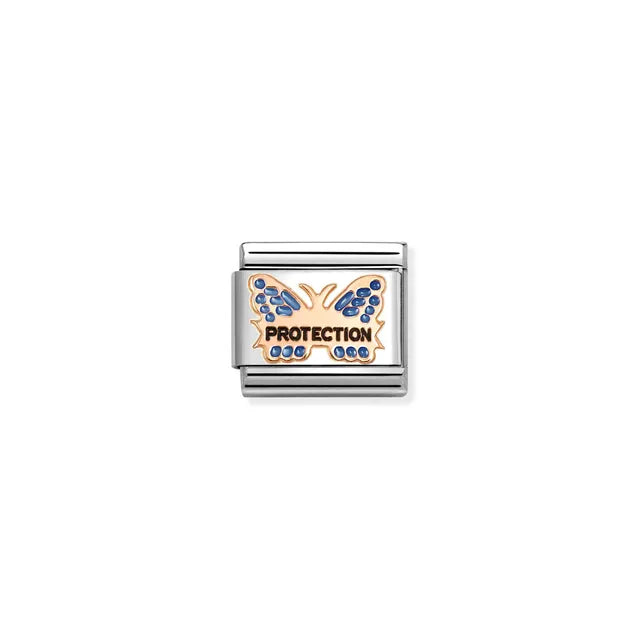 Nomination 9k Rose Gold BLUE Butterfly PROTECTION - 430202/51