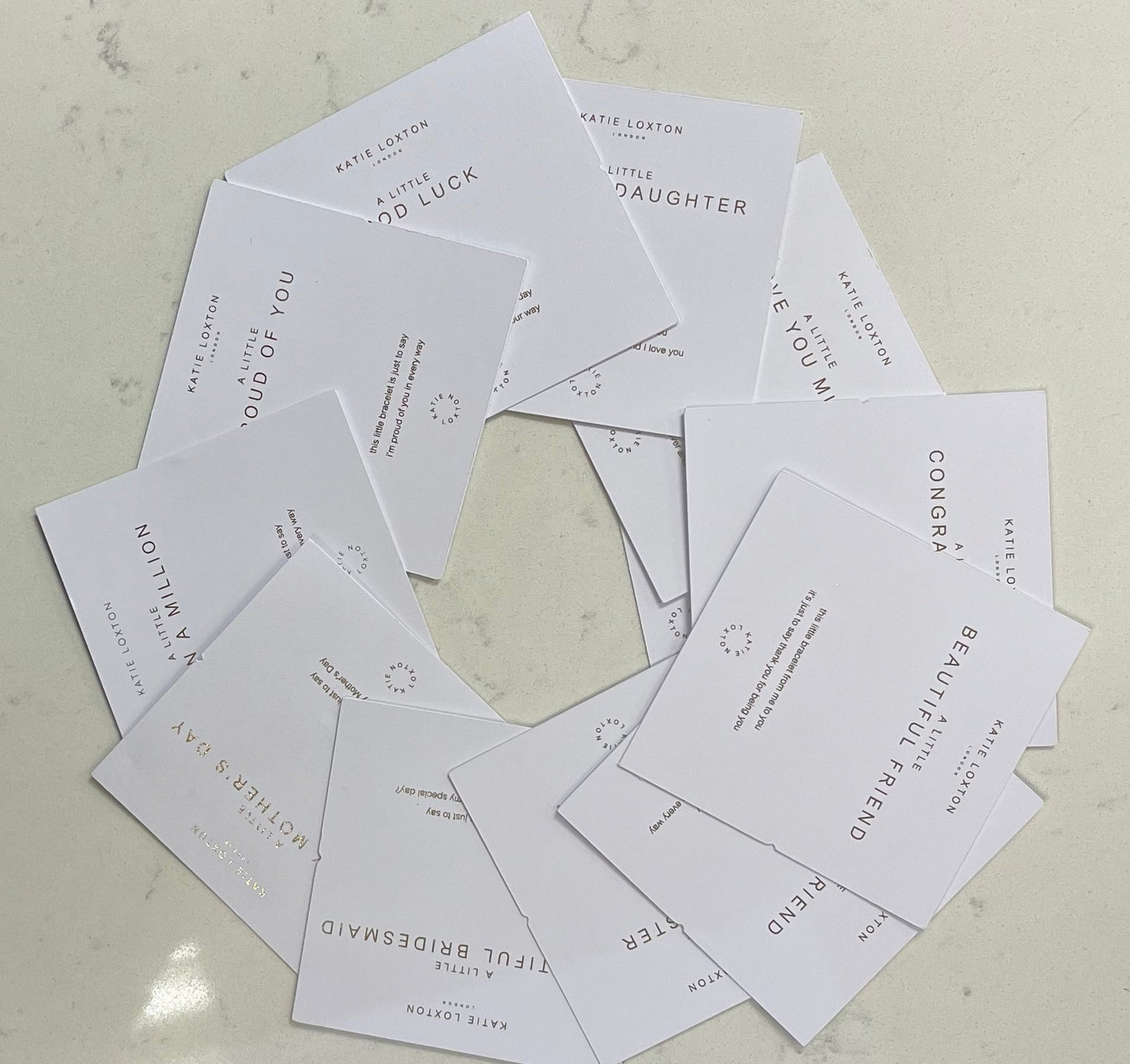 Joma Jewellery A Little Personalised Card Bracelet