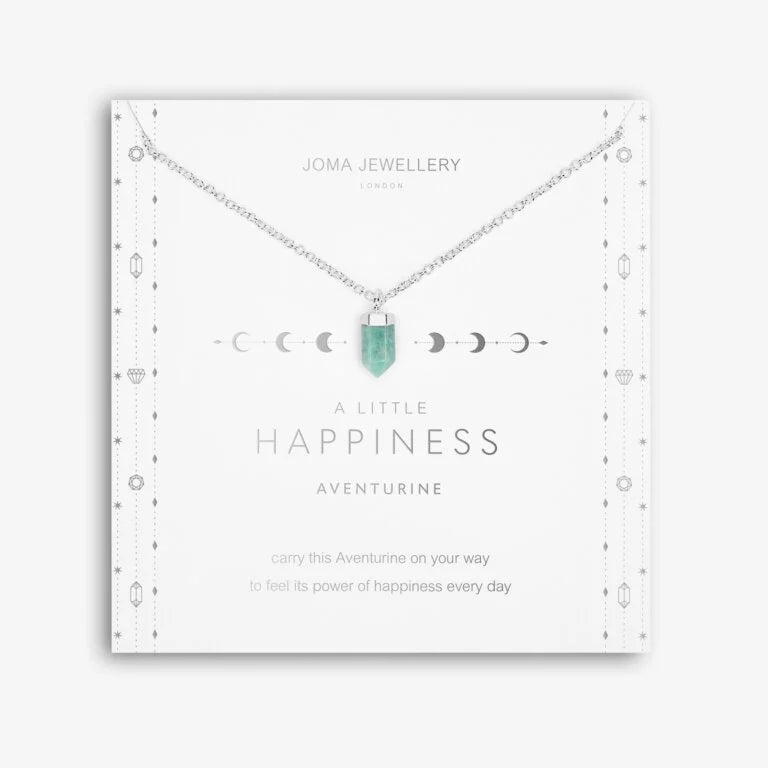 Joma Jewellery A Little Affirmation Happiness Crystal Aventurine Necklace