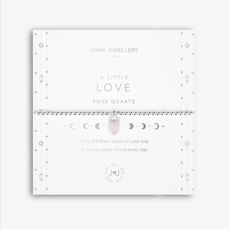 Joma Jewellery A Little Affirmation Love Crystal Rose Quartz Bracelet