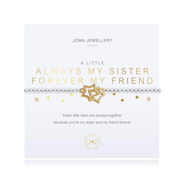 Joma Jewellery A Little Always My Sister Forever My Friend Bracelet