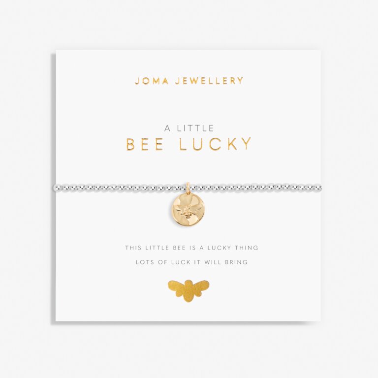 Joma Jewellery A Little Bee Lucky Silver and Gold Bracelet