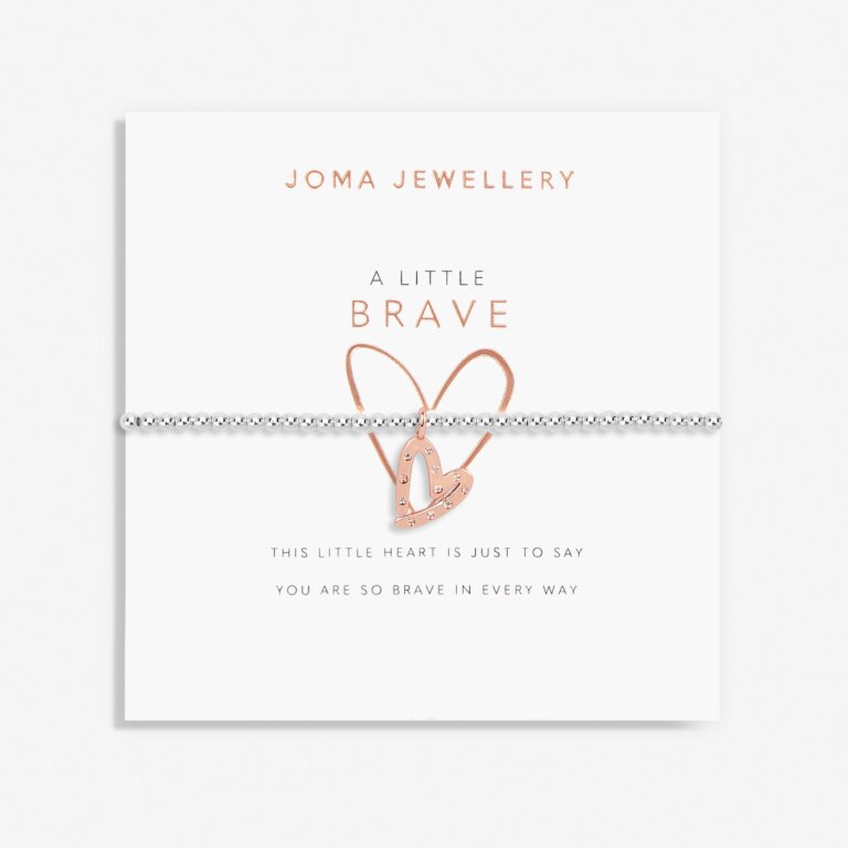 Joma Jewellery A Little Brave Silver And Rose Gold Bracelet