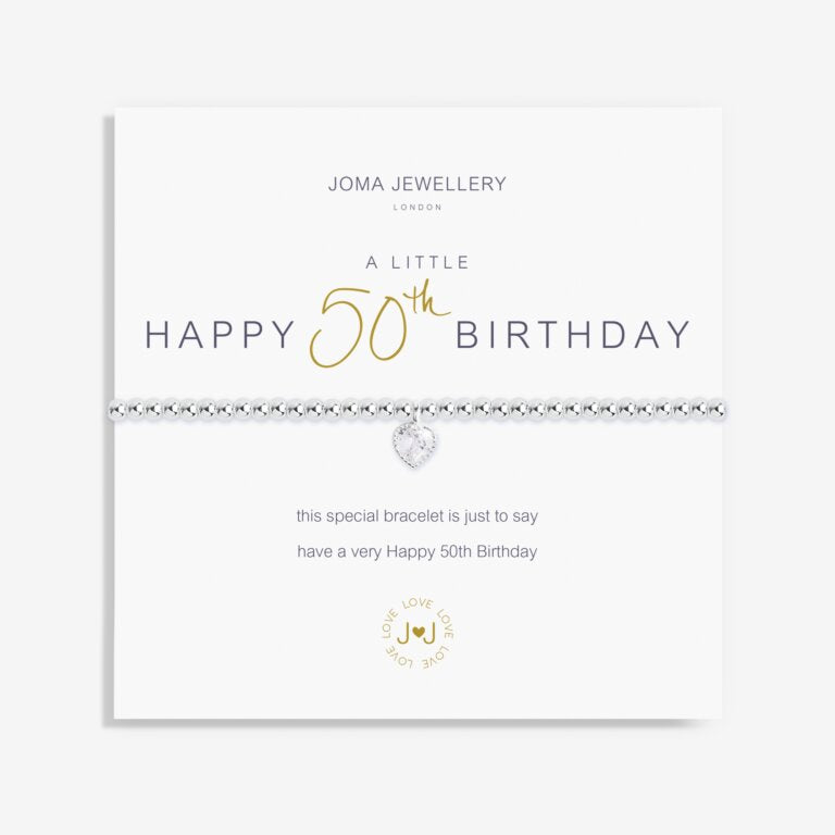 Joma Jewellery A Little Happy 50th Birthday Bracelet