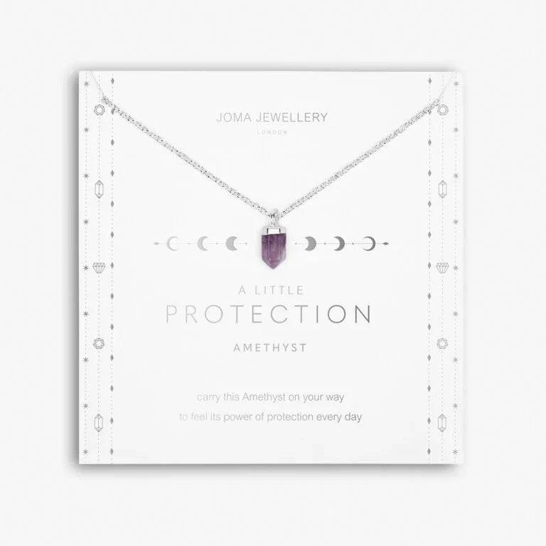 Joma Jewellery A Little Protection Crystal Amethyst Necklace