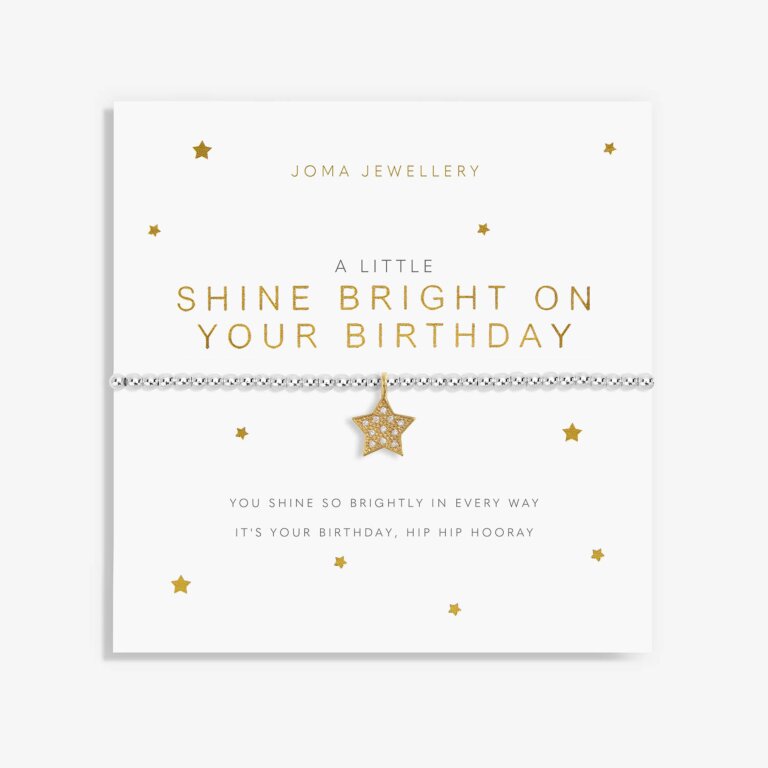 Joma Jewellery A Little Shine Bright On Your Birthday Bracelet