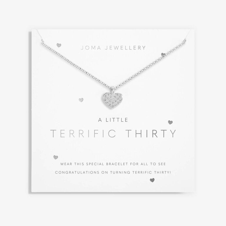 Joma Jewellery A Little Terrific Thirty Silver Necklace