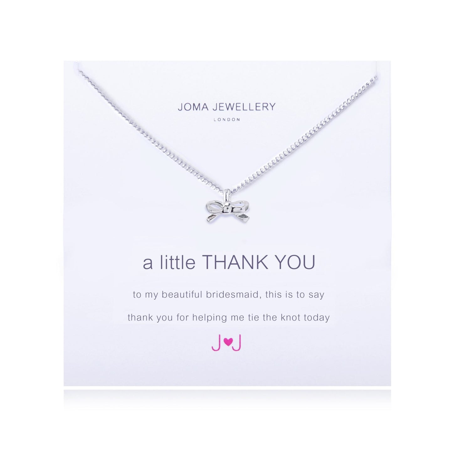 Joma Jewellery A Little Thank You Bridesmaid Necklace