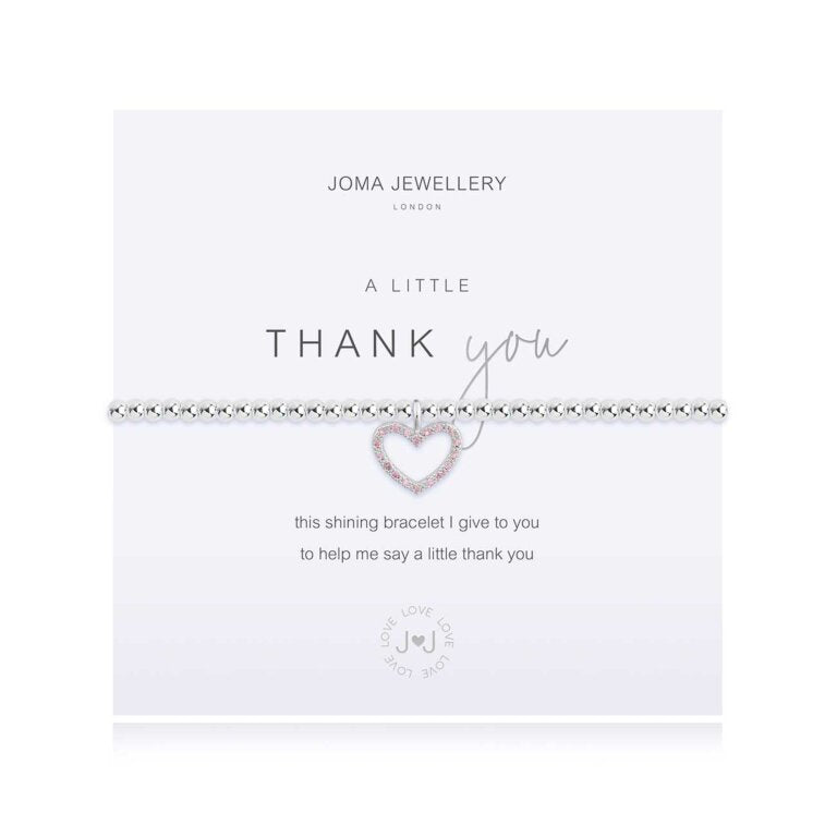 Joma Jewellery A Little Thank You Heart Bracelet
