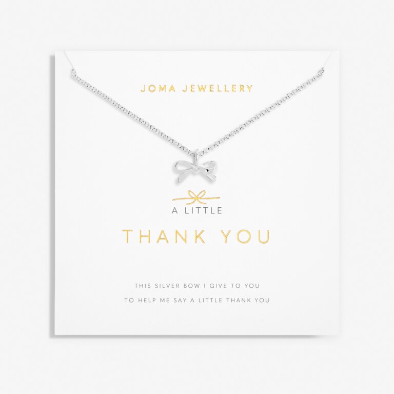 Joma Jewellery A Little Thank You Silver Necklace