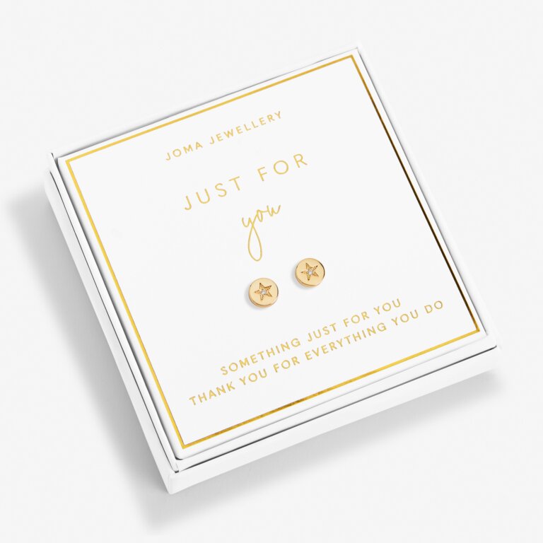 Joma Jewellery Beautifully Boxed Earrings Just For You Gold Earring Box