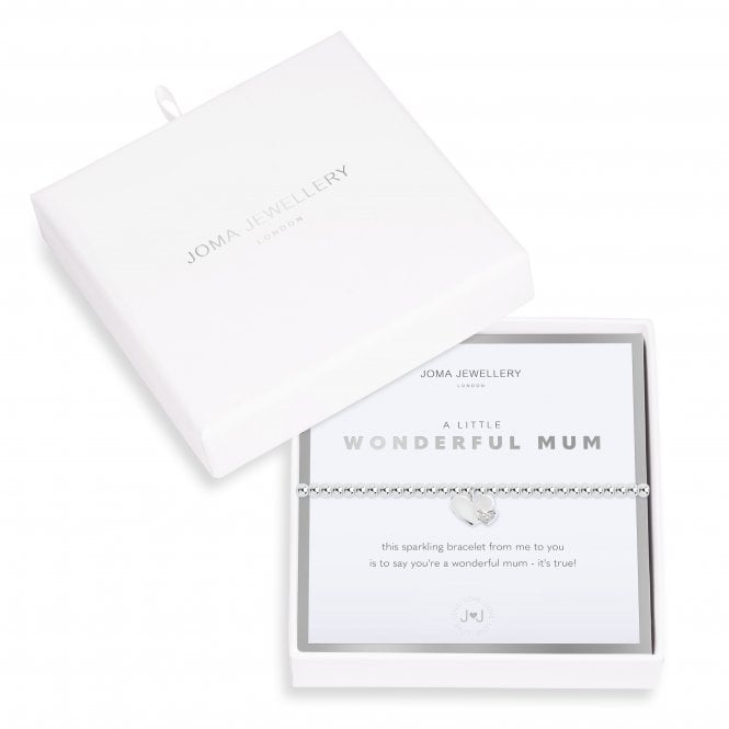 Joma Jewellery Beautifully Boxed Wonderful Mum Bracelet Double Heart