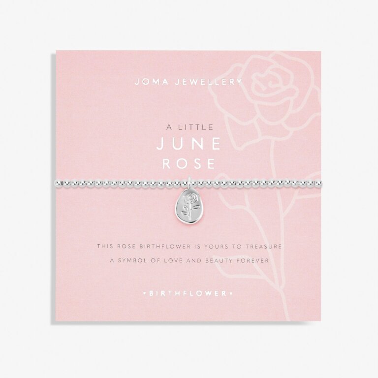 Joma Jewellery Birthflower A Little June Rose Bracelet