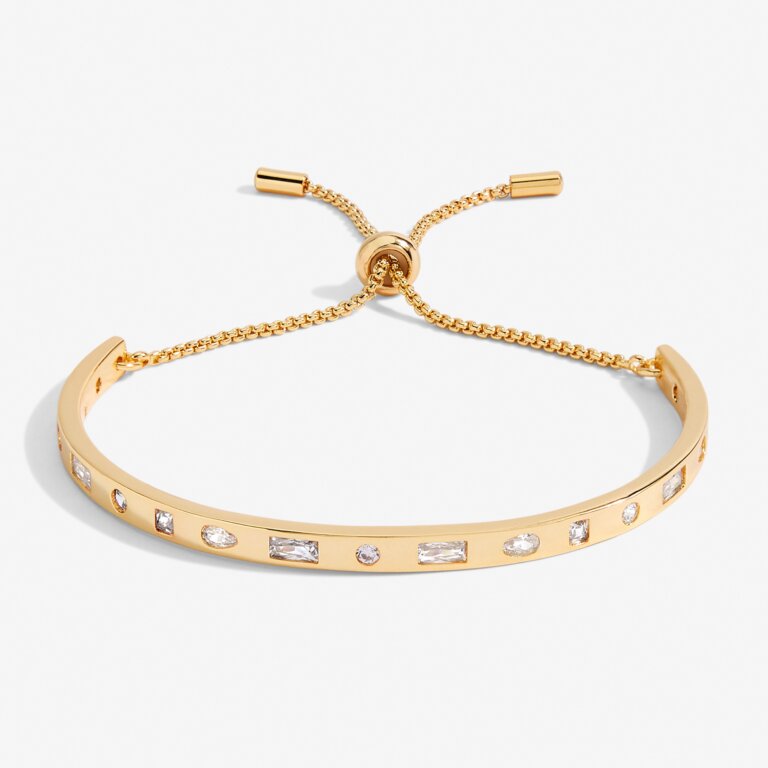 Joma Jewellery Bracelet Bar Gold CZ Gold Bracelet