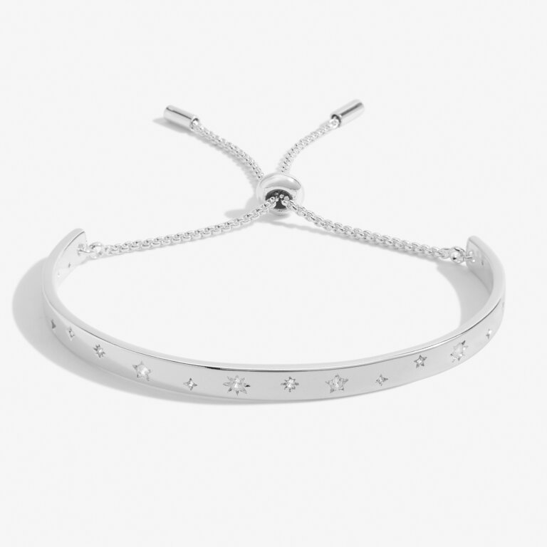 Joma Jewellery Bracelet Bar Silver Mixed Stars Silver Bracelet