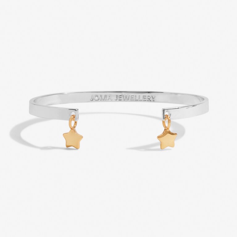 Joma Jewellery Bracelet Bar Star Silver and Gold Bracelet