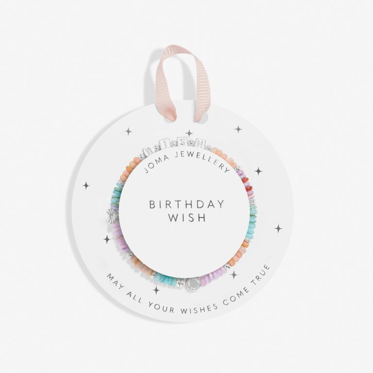 Joma Jewellery Children's Happy Little Moments Birthday Wish Silver Plated Bracelet