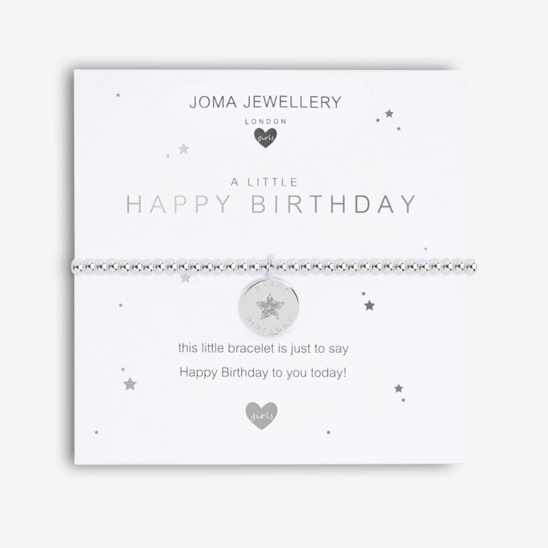 Joma Jewellery Childrens A Little Happy Birthday Bracelet