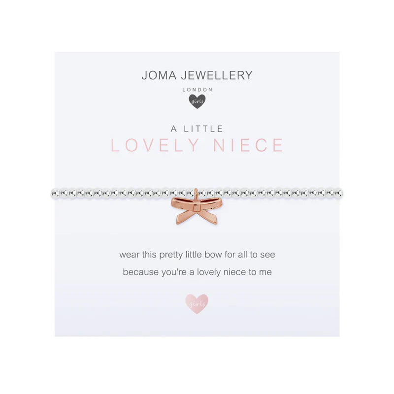 Joma Jewellery Childrens A Little Lovely Niece Bracelet Gold Bow