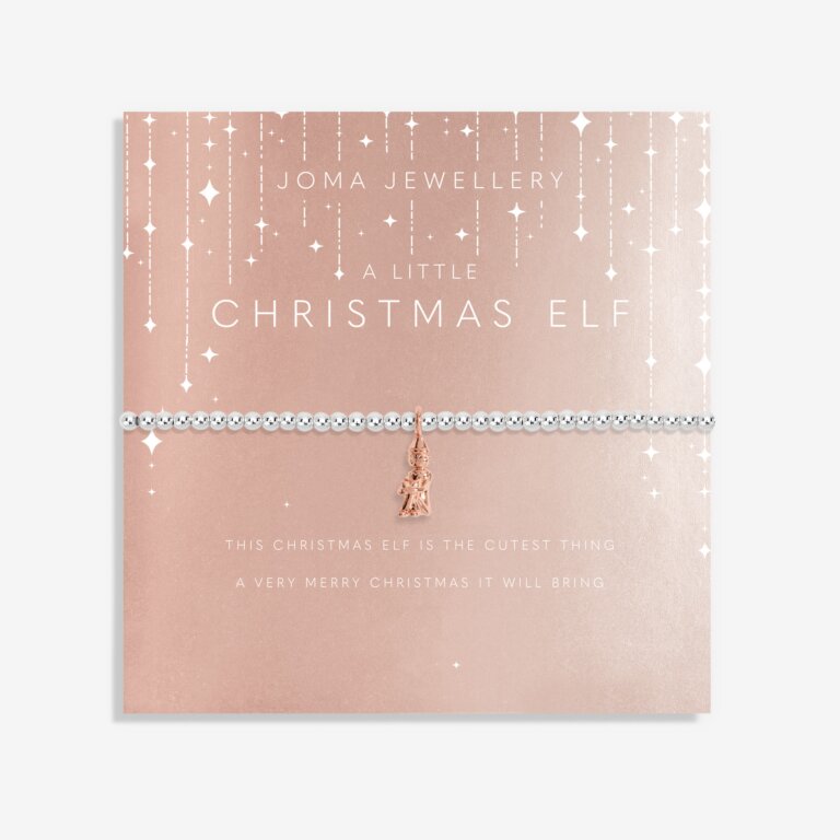 Joma Jewellery Christmas A Little Christmas Elf Silver Bracelet
