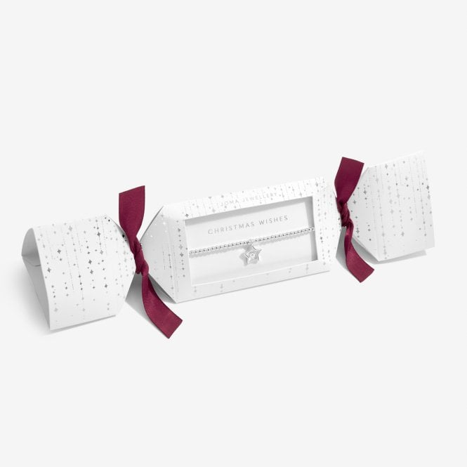 Joma Jewellery Christmas Cracker Christmas Wishes Silver Bracelet