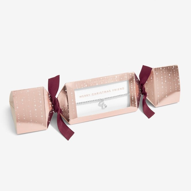 Joma Jewellery Christmas Cracker Merry Christmas Friend Silver Bracelet