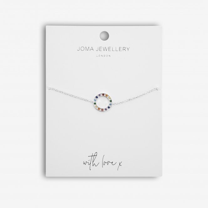 Joma Jewellery Colours Of You Rainbow Bracelet Silver