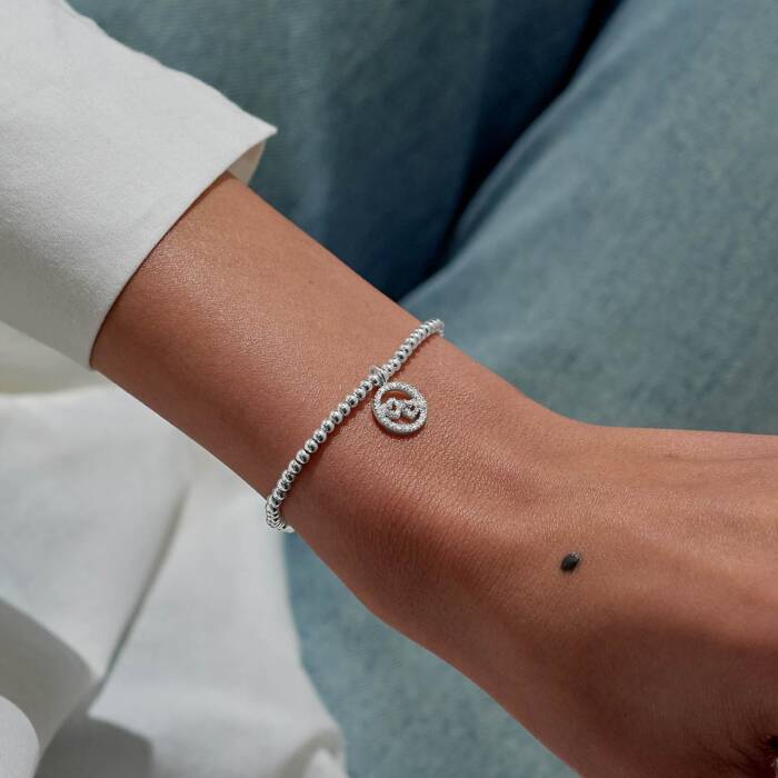 Joma Jewellery Confetti A Little Lovely Sister Silver Plated Bracelet