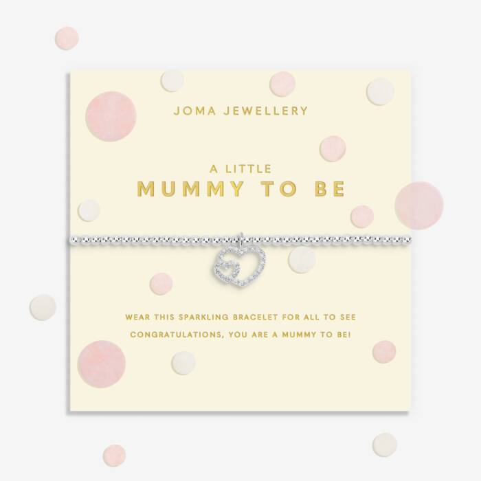 Joma Jewellery Confetti A Little Mummy To Be Silver Plated Bracelet