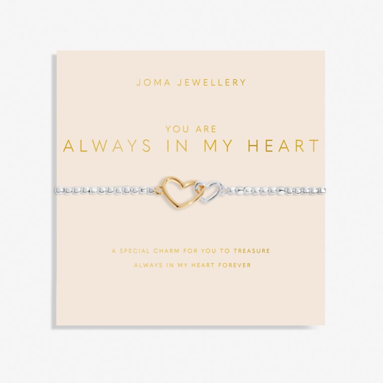 Joma Jewellery Forever Yours You Are Always In My Heart Silver Bracelet